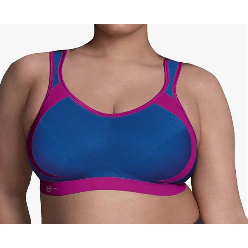 Anita Women's Extreme Control Sport Bra | 36C, Pacific Blue NEW 5527